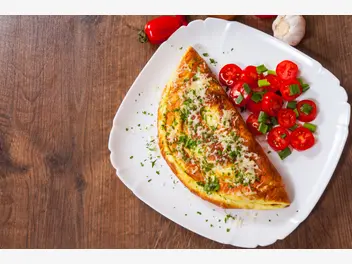 Ilustracja przepisu na: omlet ze szparagami