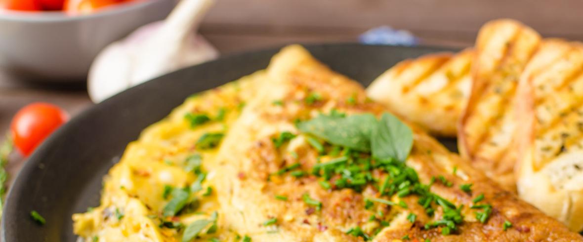 omlet z awokado