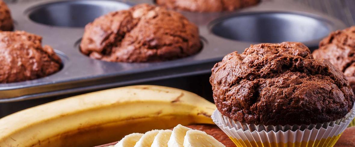 muffinki bananowo czekoladowe