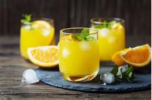 Drink z sokiem pomarańczowym