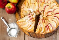 Ciasto ucierane z jabłkami i olejem